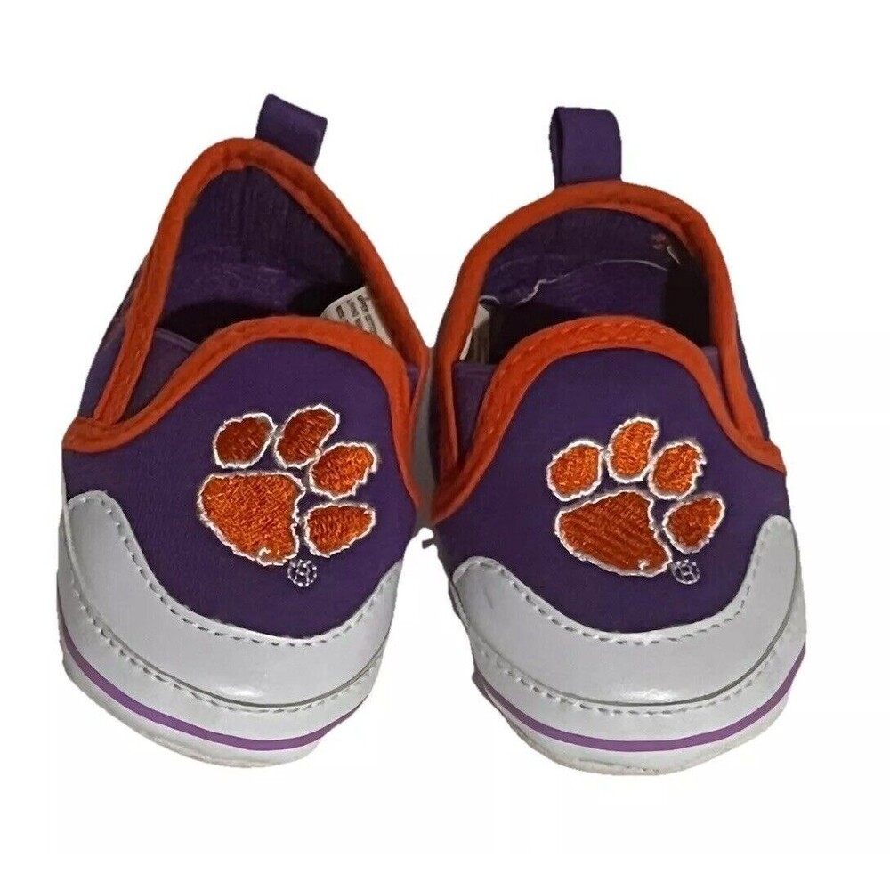 NCAA Clemson University SC Tigers Baby Soft Sole Shoes Orange Regalia US Size 3